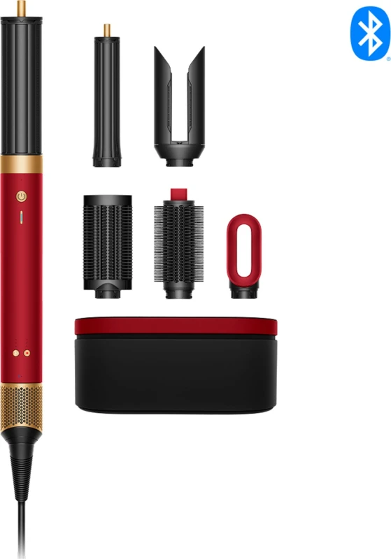 Image of Dyson Airwrap Co-anda 2x Straight & Wavy Multistyler - Gold/Red