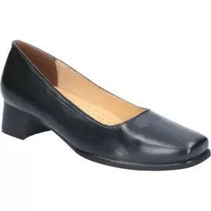 Image of Amblers Walford Ladies Shoes Wide Fit Court Navy Size 8