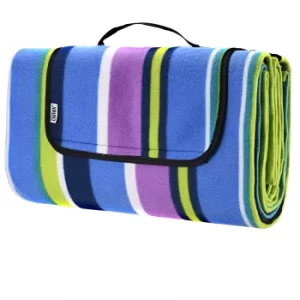 Image of Picnic Blanket Striped 2x2m with Handle