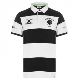 Image of Gilbert Barbarians Polo Shirt Mens - White/Black