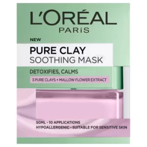 Image of LOreal Paris Pure Clay Soothing Face Mask 50ml