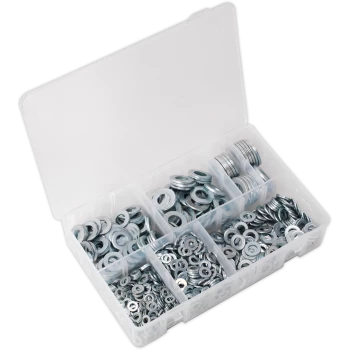 Image of Sealey 1070 Piece Flat Washer Assortment Metric