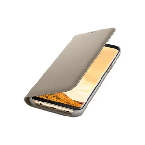 Image of Samsung EF-NG950PFEGWW Galaxy S8 LED View Cover in Gold