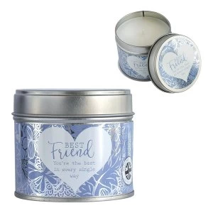 Image of Said With Sentiment Best Friend Scented Candle Tin