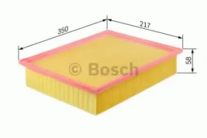 Image of Bosch 1457433536 Air Filter Insert S3536