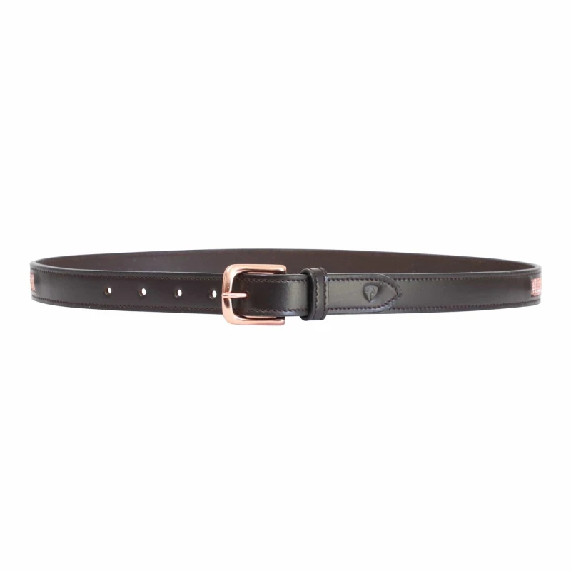 Image of Hy Rosciano Leather Belt in Dark Brown Size: Small Dark Brown Unisex S