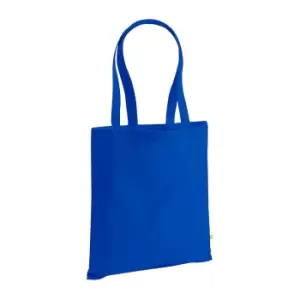 Image of Westford Mill EarthAware Organic Bag For Life (10 Litres) (Pack of 2) (One Size) (Bright Royal)