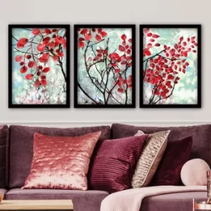 Image of 3SC119 Multicolor Decorative Framed Painting (3 Pieces)