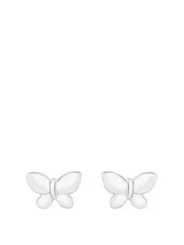Image of Simply Silver Sterling Silver 925 Butterfly Stud Earrings