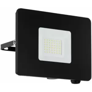 Image of Loops - IP65 Outdoor Wall Flood Light Black Adjustable 30W Built in LED Porch Lamp