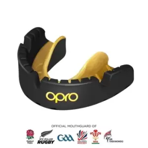 Image of Opro Self-Fit Gold Level Mouth Guard For Braces Adults - Black
