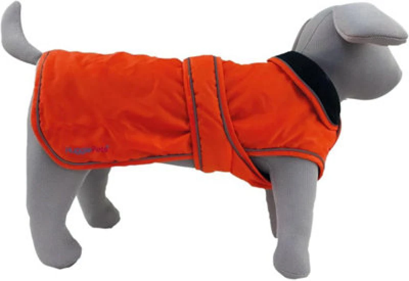 Image of HugglePets Arctic Armour Waterproof Thermal Dog Coat - Orange Orange