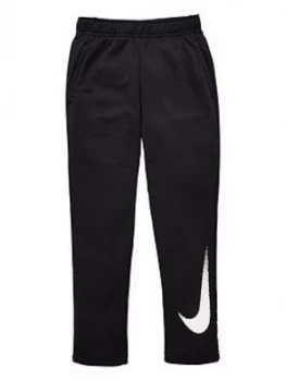 Image of Nike Older Boys Dry Fleece Pant - Black White