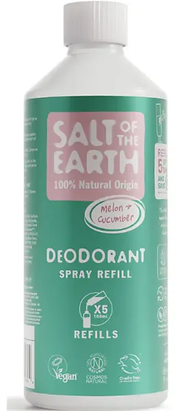 Image of Salt of the Earth Melon and Cucumber Deodorant Refill 500ml