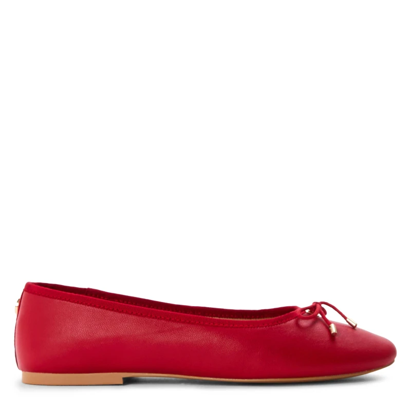 Image of Steve Madden Womens Blossoms Ballet Pumps Fire Red female 3 (36)