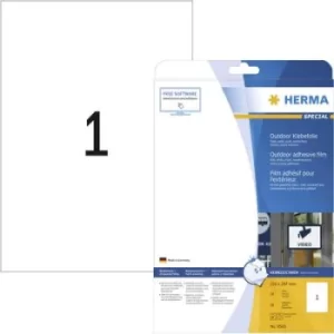 Image of Herma 9500 Labels 210 x 297mm PE film White 10 pc(s) Permanent All-purpose labels, Weatherproof labels