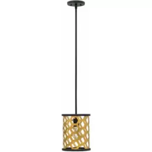 Image of Loops - 1 Bulb Ceiling Pendant Light Fitting Sunset Gold LED E27 100W Bulb