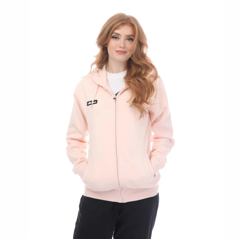 Image of Ellesse Henicea Full Zip Hoody - Pink Pink XS