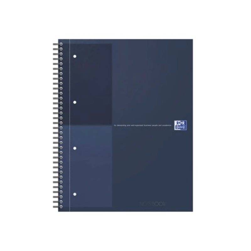 Image of Oxford Oxford Hardback Wirebound Notebook 160 Pages Special Edition A4+ Dark Blue 400194458-S 400194458-S