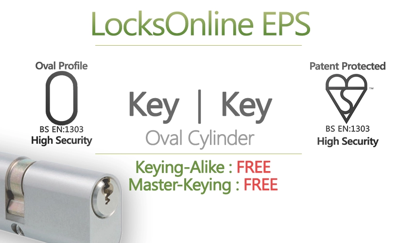 Image of Locksonline EPS Key Security Oval Cylinders