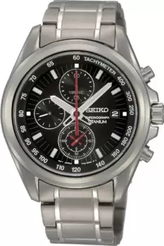 Image of Mens Seiko Titanium Chronograph Watch SNDC93P1