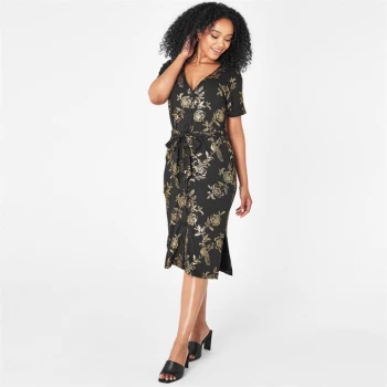 Image of Biba Foil Print Dress - Multi