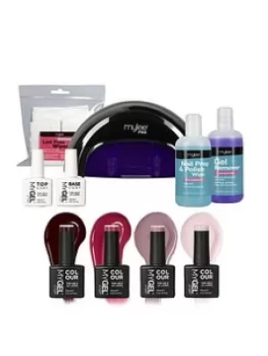 Image of Mylee MYGEL Black Convex Curing Lamp Kit w/ Gel Nail Polish Essentials, One Colour, Women