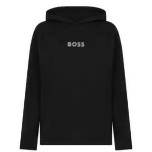 Image of Boss Diamante Logo Hoodie - Black