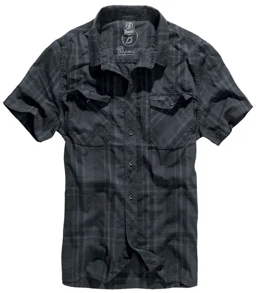 Image of Brandit Roadstar Short-sleeved Shirt Black blue L Men