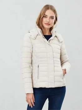 Image of Joules Linden Short Padded Jacket - Ivory