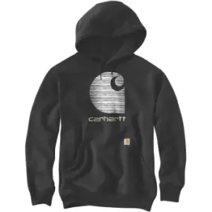Image of Carhartt Mens Rain Defender Loose Fit C Logo Sweater S - Chest 34-36' (86-91cm)