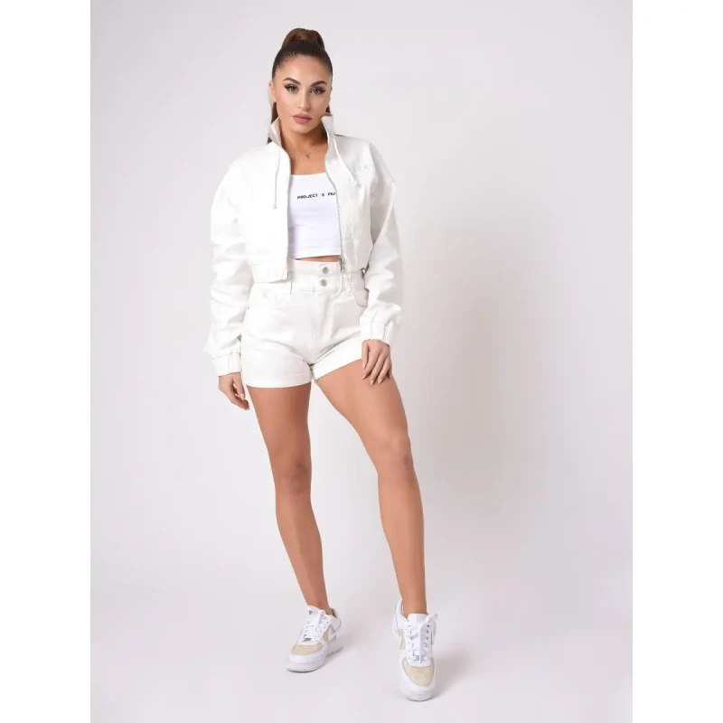 Image of Project X Paris Short shorts with clouds pattern For Her Project X Paris Blanc Female M