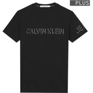 Image of Calvin Klein Jeans Plus Shadow Logo T Shirt - Black