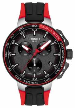 Image of Tissot Mens T-Race Cycling Chronograph Black/Red Watch