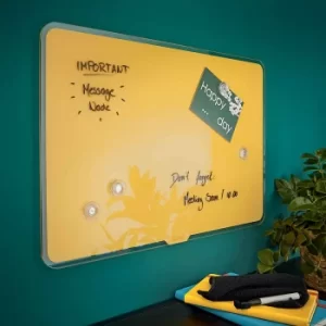 Image of Leitz Cosy Magnetic Glass Whiteboard 600 x 400mm, Blue