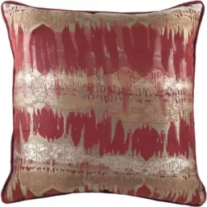 Image of Inca Jacquard Cushion 43x43cm Terracotta - Terracotta - Evans Lichfield