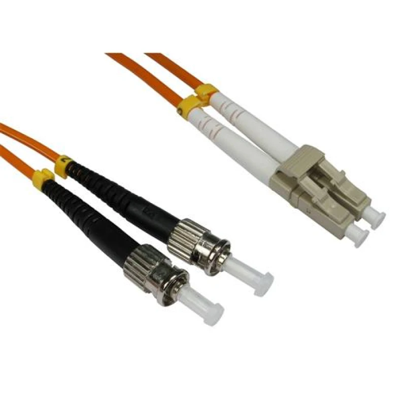 Image of Cables Direct 1m OM2 Fibre Optic Cable, LC - ST (Multi-Mode)