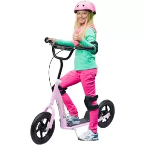 Image of Homcom - Push Scooter Teen Kids Stunt Bike Ride On w/ 12' EVA Tyres, Pink