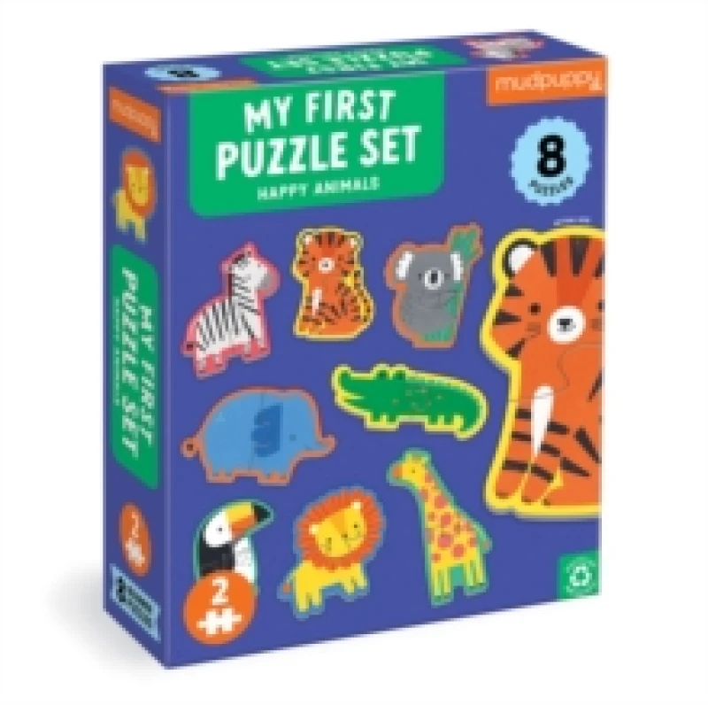 Image of Happy Animals 2 Piece My First Puzzles Jigsaw