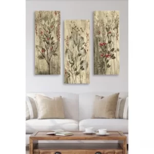 Image of MDF0022 Multicolor Decorative MDF Painting (3 Pieces)