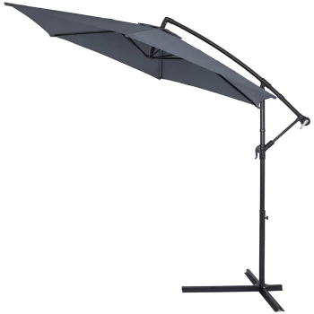 Image of Cantilever Parasol Anthracite 3m Crank & Tilt
