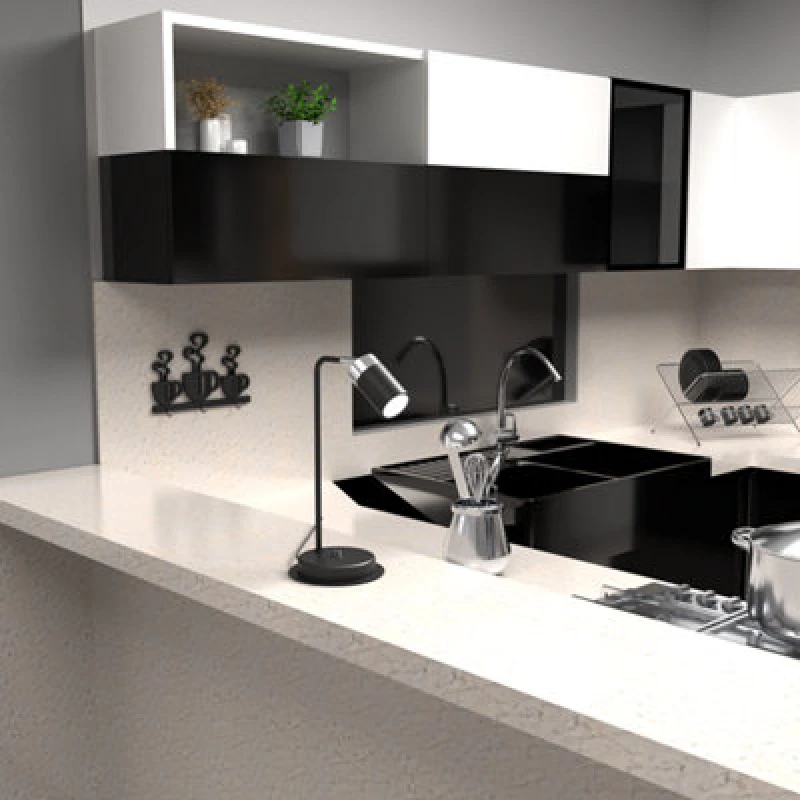 Image of Milagro Joker Ceiling lamp Hand Made Matt Black With Chrome Detail Black unisex