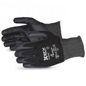 Image of Superior Glove Emerald Cx Cut Resistant String Knit Glove Black 10 Ref