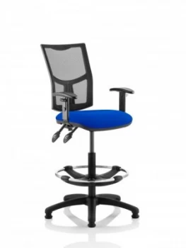 Image of Eclipse Plus II Mesh Chair Blue Adjustable Arms Hi Rise Kit KC0270