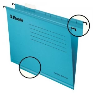 Image of Esselte Classic Suspension File Foolscap Blue (PK25)