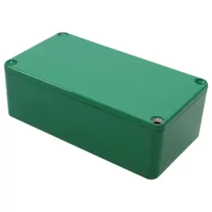 Image of Hammond 1590B2GR Die Cast Stomp Box Green 112 x 60 x 38