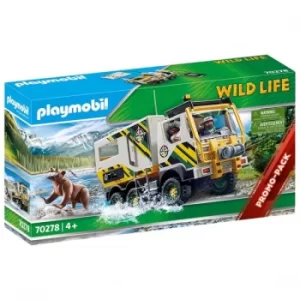 Image of Playmobil Wild Life Expedition Truck Playset