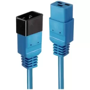 Image of LINDY Current Cable extension [1x IEC C19 socket - 1x IEC C20 plug ] 3m Blue