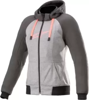 Image of Alpinestars Stella Chrome Sport Ladies Motorcycle Hoodie, black-grey, Size XL for Women, black-grey, Size XL for Women