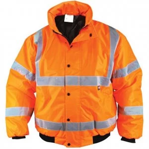 Image of Scan Hi Vis Bomber Jacket Orange M